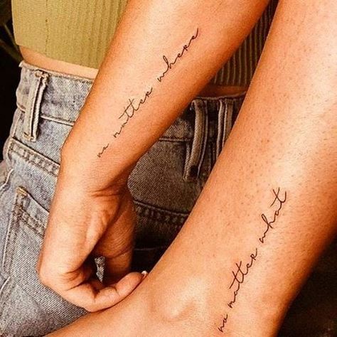 Relationship Tattoo, Acab Tattoo, Bestie Tats, Delicate Tattoos For Women, Bestie Tattoos, Quote Tattoos Girls, Tattoo Unique, Small Quote Tattoos, Couples Tattoo Designs