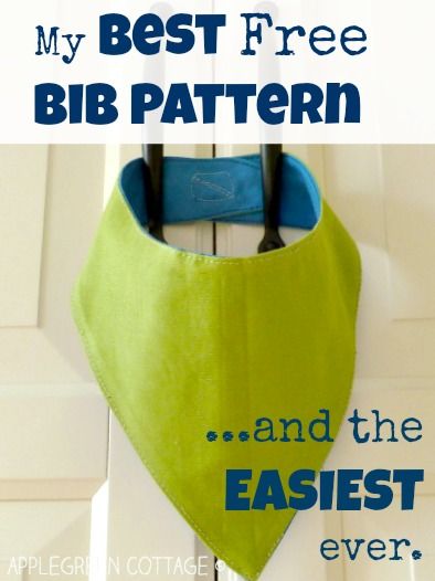 The easiest tutorial I'll ever find! (AND the pdf pattern is free!) Bandana Bib Pattern, Diy Clothes Tutorial, Bib Tutorial, Trendy Sewing Projects, Bib Pattern, Bandana Bibs, Baby Bandana Bibs, Sewing Tutorials Free, Baby Sewing Projects