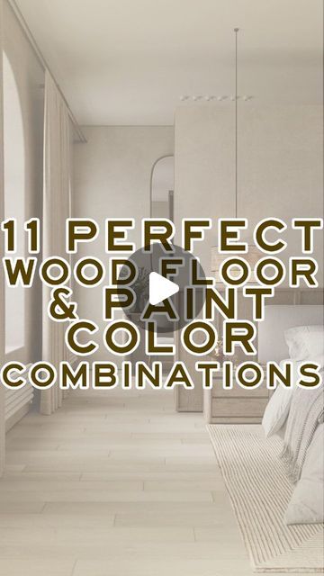 Loren Kreiss on Instagram: "Here are 11 perfect wood floor and paint color combinations.  #interiordesigntrends #interiordesigninspiration #interiordesignideas #interiordesigntips #interiordesign #interiordesigninspo #paintcolors #paintideas #painttips" Wood Flooring And Paint Combinations, Wood Color Combination Living Rooms, Paint Colors For Medium Wood Floors, Color Palette With Walnut Wood, Color Palette With Wood Floors, Paint Colors With Medium Wood Floors, Wall And Floor Combination, Floor And Door Color Combination, Colors That Go With Wood