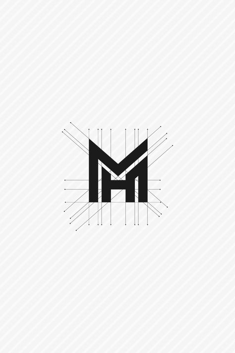 Mh Logo Design, Mh Monogram, Hm Logo, Mw Logo, Marketing Logo Design, Typo Logo Design, Toys Logo, Architect Logo, Letter M Logo