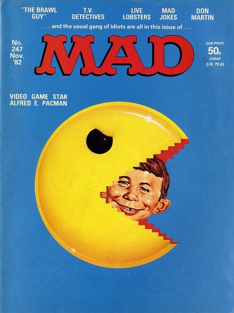 Mad Magazine 1982 Alfred E Neuman, Husker Du, Gaming Gadgets, Mad Tv, Mad Magazine, Mad World, Retro Video Games, Retro Comic, You Mad