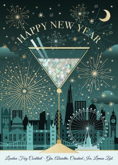 New Year London, Happy New Year Pictures, New Year Art, Happy New Year Images, Art Deco Poster, Deco Poster, Happy New Year Greetings, New Year Images, Advocate Art