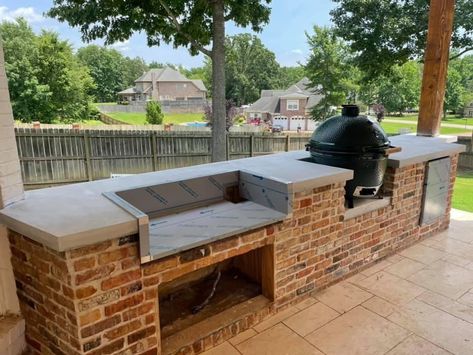 Outdoor Barbeque Area Grill Station, Stone Bbq, Outdoor Fire Pit Area, Brick Bbq, Outdoor Bbq Area, Outdoor Grill Station, Patio Grill, Outdoor Barbeque, Grill Gazebo