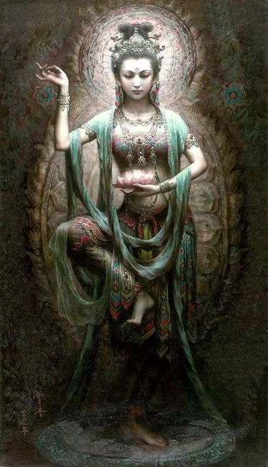 Tara Goddess, Chinese Buddhism, Quan Yin, Kuan Yin, Goddess Art, Buddha Art, Buddhist Art, Spiritual Art, Gods And Goddesses