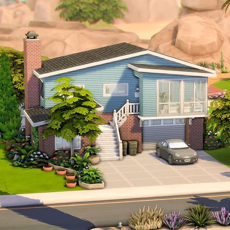 May ☁️🐝 on Twitter: "Oasis Springs has a new house: The Midcentury Modern Family Home 🏡 Gallery ID: Owlrick #TheSims #TheSims4 #ShowUsYourBuilds @TheSims @EA https://t.co/cqhrqqHUqG" / Twitter Sims 4 15x20 House, Sims Four Houses, Retro Home Exterior, 20x15 Sims 4 House Floor Plan, Sims 4 Growing Together House, Sims 4 Backyard, Sims 4 Residential, Ts4 Builds, Sims 4 Houses Layout