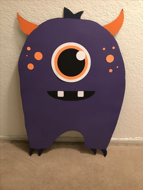 Cardboard Monster, Halloween Chalkboard Art, Bunny Birthday Theme, Halloween Chalkboard, Monster Book, Monster Inc Birthday, Halloween Monsters, Monster Inc, Monster Book Of Monsters