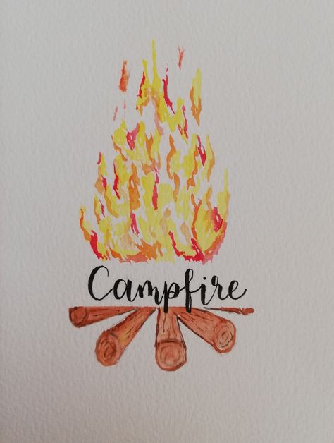 Campfire Watercolor, Calligraphy Watercolor, Calligraphy Ideas, Watercolor Calligraphy, Modern Calligraphy, Brush Pen, Campfire, Calligraphy, Quick Saves