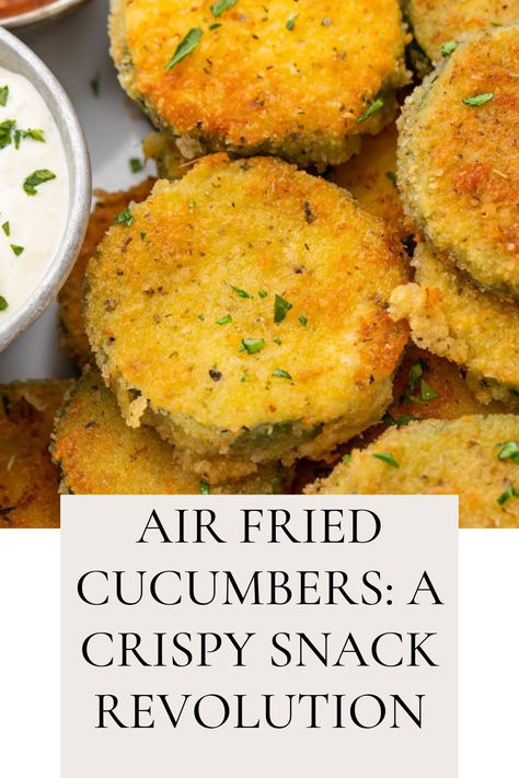 Air Fried Cucumbers: A Crispy Snack Revolution! Air Fryer Cucumber, Air Fried Cucumbers, Deep Fried Cucumbers, Air Fryer Cucumber Chips, Air Fried Vegetable Chips, Fried Cucumber Recipes, Air Fried Cucumber Chips, Fried Cucumbers, Cucumber Chips