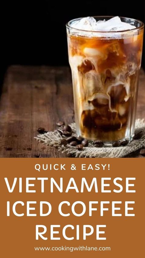 Vietnamese Coffee Recipe, Vietnamese Iced Coffee Recipe, Vietnamese Spring Rolls Recipe, Easy Asian Noodle Recipes, Buns Recipe Easy, Easy Vietnamese Recipes, Thai Iced Coffee, Iced Latte Recipe, Iced Coffee Recipe