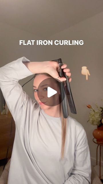 Easy Curls With Flat Iron, How To Curl Hair Using Flat Iron, Curls With Iron Flat, Curlers For Long Hair Tutorials, How To Use A Straightener To Curl Short Hair, Loose Curls Tutorial Flat Iron, Thick Hair Curling Tips, How To Flat Iron Curl, Curl Hair Tutorials Step By Step