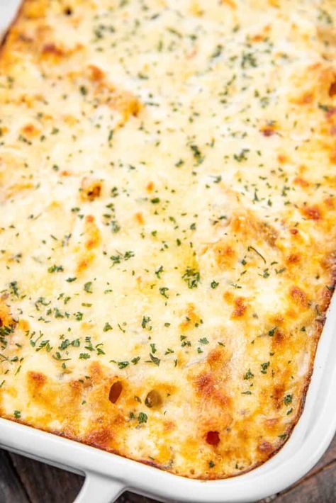 Million Dollar Baked Rigatoni - Plain Chicken Beef Florentine, Italian Sausage Marinara, Ground Beef And Spinach, Chicken Florentine Casserole, Italian Meat Sauce, Sausage Marinara, Rigatoni Recipes, Baked Rigatoni, Spinach Casserole