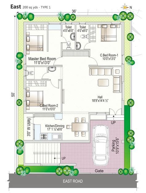 Floor Plan Navya Homes At Beeramguda Near Bhel Hyderabad 30x50 House Plans, West Facing House, North Facing House, 30x40 House Plans, Design Hall, Dental Posters, Vastu House, 2bhk House Plan, Unique House Plans