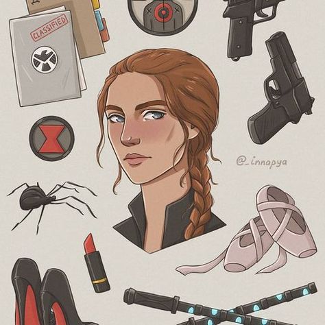 Black Widow Artwork, Drawing Of Scarlett Johansson, Natasha Romanoff Animated, Natasha Romanoff Art Fanart, Superhero Landing Pose Reference, Marvel Women Fanart, Black Widow Oc, Natasha And Yelena Fanart, Natasha Romanoff Drawing