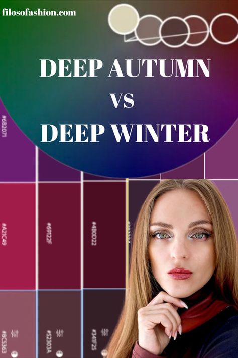 Best Colors For Winter Skin Tone, Burnished Winter House Of Colour, Dark Winter Capsule Wardrobe, Deep Winter Color Analysis, Dark Winter Color Palette Outfits, Deep Autumn Color Palette Outfits, Dark Winter Color Palette, Dark Autumn Color Palette, Deep Winter Color Palette