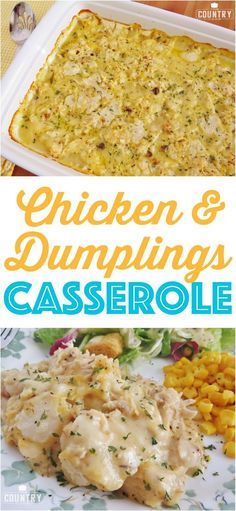 Chicken and Dumplings Casserole recipe at The Country Cook. So easy and yummy! Chicken And Dumplings Casserole, Chicken And Dumpling Casserole, Chicken Dumpling Casserole, Dumpling Casserole, Chuck Steak, Country Cook, The Country Cook, Country Cooking, Food Dinner