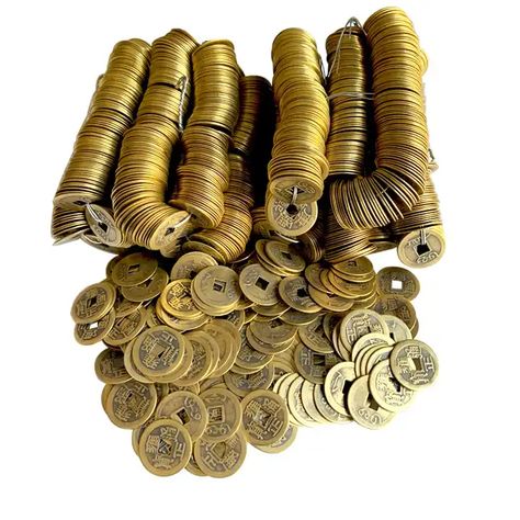 Barbarian Costume, Teen Boy Bedroom Decor, Money Party, Gold Playing Cards, Coin Crafts, Chinese Feng Shui, Chinese Coin, Metal Printing, Embossed Printing