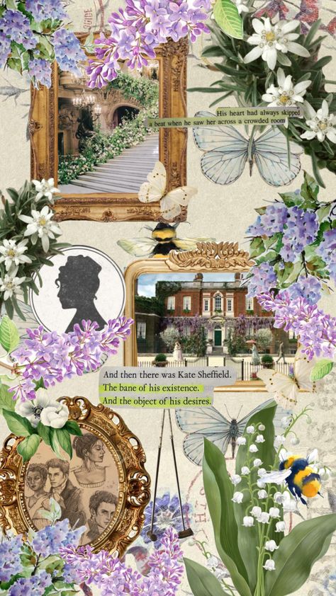 #bridgertonseason2 #bridgertonaesthetic #bridgerton #ethereal #regencyera #kateandanthony #bee #butterfly #florals Bridgerton Inspired Wallpaper, Bridgerton Asethic, Bridgerton Architecture, Bridgerton Phone Wallpaper, Bridgerton Journal, Bridgerton Aesthetic Wallpaper Laptop, Brigerton Core Aesthetic, Bridgerton Art Aesthetic, Regency Era Aesthetic Wallpaper