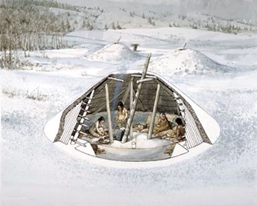 Underground Cabin, Building Underground, Pit House, House Ladder, Shelter Ideas, Architectural History, Roof Beam, Survival Shelter, Exterior Color Schemes