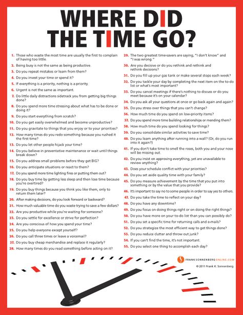 Where Did the Time Go? | Values to Live By |  www.FrankSonnenbergOnline.com Where Did The Time Go, Now Quotes, Time Management Tips, Management Tips, Getting Things Done, Self Development, Life Skills, Time Management, Life Coach