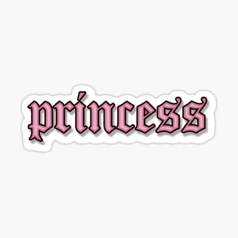 "princess sticker" Sticker by elysestickers | Redbubble Wow Photo, Sticker Design Inspiration, Preppy Stickers, Princess Sticker, Stickers Redbubble, Stickers For Sale, Disney Quotes, Cool Stickers, Aesthetic Stickers