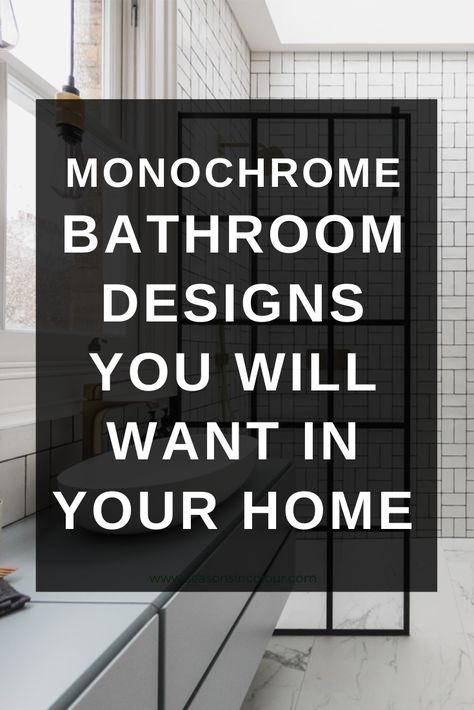 These monochrome bathroom designs by London based Design Studio DAY TRUE are going to blow your mind. Recreate the look in your home. #bathroom #renovation #remodel #small #designer #diy #monochrome Monochrome Bathroom Ideas, Bathroom Monochrome, Family Bathroom Decor, How To Paint Behind A Toilet, Full Home Design, Monochromatic Bathroom, Bespoke Kitchen Cabinets, Design A Bathroom, Small Ensuite