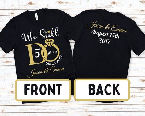 Anniversary Tshirt, Anniversary Shirts, Anniversary Shirt, Fits Men, Matching Tees, Personalized Anniversary, Husband And Wife, Women Shirt, Couple Shirts