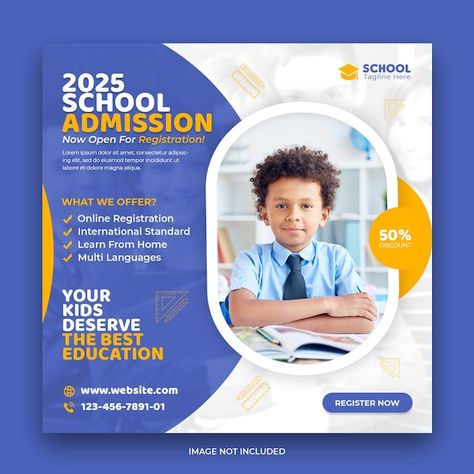 Education Banner Design Ideas, Engineering Poster Design, Education Social Media Post Design, Educational Poster Design Inspiration, School Post Design, School Social Media Design, Education Social Media Post, Educational Flyer, School Poster Design