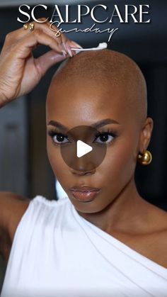 Bald Styles For Women, Bald Scalp Care, Bald Head Black Women, Black Bald Women, Bald Black Women, Bald Women Fashion, Bald Hairstyles For Women, Alopecia Hair Growth, Shaved Hair Women