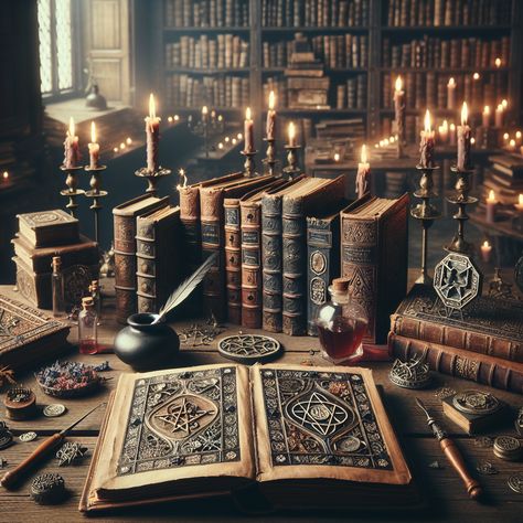 Art of the Arcane: Limited Release Witchcraft Drawings That Will Captivate You Arcane Library, Moody Mansion, Props Illustration, Magic Altar, Dark Academia Room Ideas, Sacred Space Altar, Dark Academia Room, Witch's House, Poetic Photography