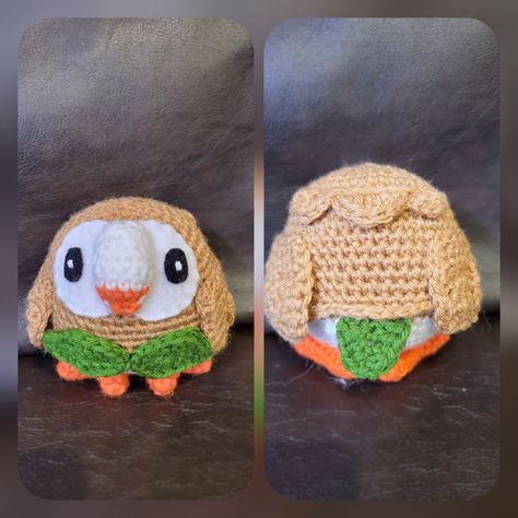 Pokemon, Rowlet, crochet, handmade My Niece, A Pattern, Crochet, Pattern