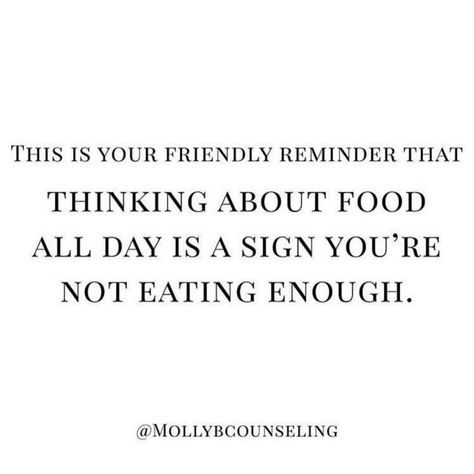 Caroline Dooner, Cheese Eater on Instagram: “Its really this simple. Image by @mollybcounseling via @isarobinson_” Hunger Quotes, Anti Diet Quotes, Motivation Quotes Funny, Diet Motivation Quotes Funny, Motivation Meme, Quotes Diet, Funny Diet Quotes, Body Image Quotes, Disorder Quotes