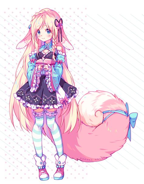 [+Video] Commission - Frilly'n fluffy by Hyanna-Natsu Fluffy Tail, Paint Tool Sai, You Tube, To Draw, Tablet, Deviantart, Anime