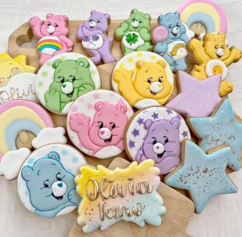 Care Bears Birthday, Care Bears Birthday Party, Gender Reveal Baby Shower Themes, Care Bear Party, Care Bear Birthday, Bear Baby Shower Theme, 1st Birthday Party Themes, Bear Theme, Baby 1st Birthday