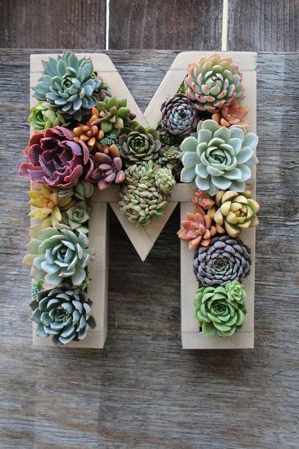 Letter Planter, Diy Vertical Garden, Beautiful Home Gardens, Vertical Vegetable Garden, Diy Monogram, Vertical Herb Garden, Vertical Garden Diy, Vertical Planter, Best Diy