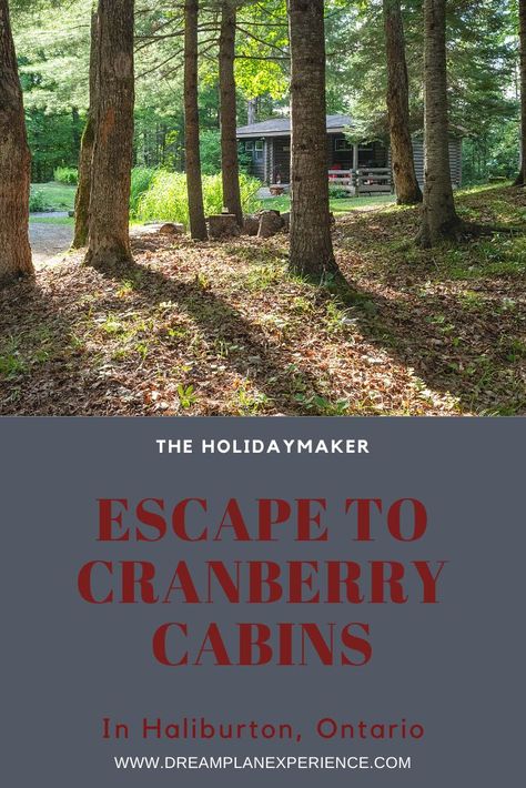 Escape to Cranberry Cabins in Haliburton, Ontario, Canada | www.DreamPlanExperience.com Haliburton Ontario, Ontario Cottages, Luxury Cottages, Best Airbnb, Garden Line, Large Fire Pit, Canada Photography, Luxury Cottage, Fire Pit Area