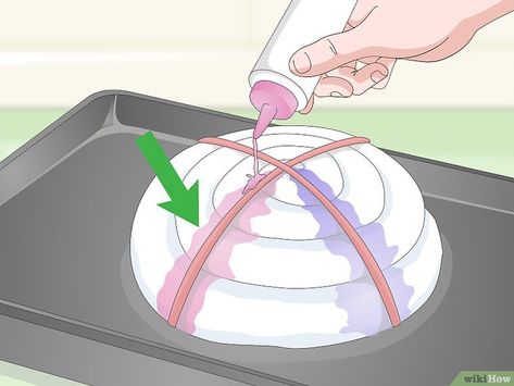 How to Tie Dye with Food Coloring (with Pictures) - wikiHow Diy Tie Dye Food Coloring, Tie Dye With Food Coloring, Food Coloring Tie Dye, Tie Dye Food, Sharpie Tie Dye, Tie Dye Shirts Patterns, Galaxy Slime, Diy Tie Dye Shirts, Elegant Food