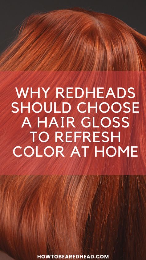 Red hair is gorgeous and vibrant, but often it fades as we age. There’s nothing wrong with fading red hair. It’s a natural part of life. But, if you want to keep your red hair looking vibrant and bright, the best option is an at-home hair gloss. Thick Red Hair, Hair Gloss For Redheads, How To Brighten Red Hair, Red Hair Care Tips, Red Hair Gloss, Red Hair Over 50, Red Hair Upkeep, Natural Red Hair With Vivid Colors, How To Keep Red Hair Vibrant