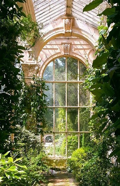 Conservatory Sunroom, Conservatory Greenhouse, Country Garden Decor, Secret Gardens, Garden Greenhouse, Greenhouse Gardening, Kew Gardens, Country Gardening, Diy Patio