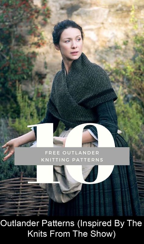 Outlander patterns inspired by the TV show, including Claire's cable knit wrist warmers, Brianna's capelet, Claire's arm warmers and more! Knit Wrist Warmers, Outlander Patterns, Outlander Knitting Patterns, Outlander Knitting, Knitted Wrist Warmer, Sewing Equipment, Beginners Knitting, Bind Off, Wrist Warmers