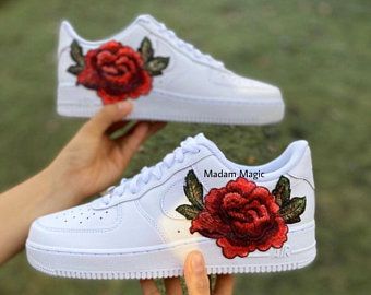 All things handmade and custom by MadamMagic on Etsy Custom Nike Air Force 1, Customized Shoes, Custom Nike Air Force, Man Sneakers, Custom Shoes Diy, Jordan Shoes Girls, Kicks Shoes, Custom Air Force 1, Custom Nike