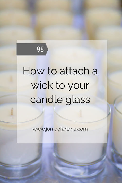 how to attach a wick to your candle glass Candle Scent Recipes, Scent Recipes, Diy Candle Wick, Candle Scents Recipes, Candle Wicks, Creative Craft, Home Scents, Diy Candles, Wicks