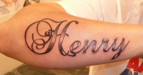 By GRIGGYSMALLS  #ScriptTattoo #Tattooed #Henry #NEWINK #INKEDBournemouth Henry Name, Henry Tattoo, Tattoo Script, Name Tattoo, Name Tattoos, Infinity Tattoo, Fish Tattoos, Jesus Fish Tattoo, Tattoos