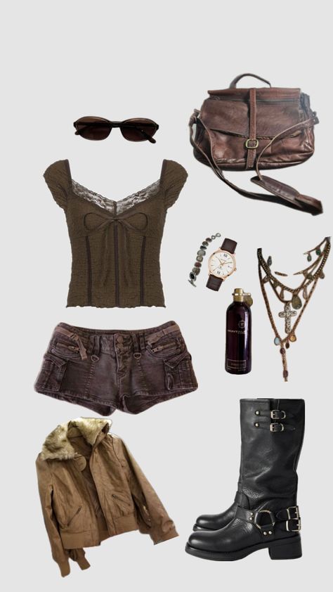 Earth Tone Ootd, Outfit Earth Tones, Earthy Tone Outfits, Hippie Outfit Inspo, Earth Tone Outfits, Hippie Fits, Earth Girl, Garden Party Outfit, Color Outfits