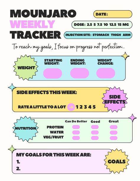 #Mounjaro_Side_Effects #Tirzepatide_Tips #Tirzepatide_Diet_Plan #Zepbound_Diet Mounjaro Side Effects, Tirzepatide Diet Plan, Zepbound Meals, Therapy Tracker, Zepbound Diet, Ozempic Diet, Weekly Tracker, Printable Habit Tracker, Hilton Head Island South Carolina