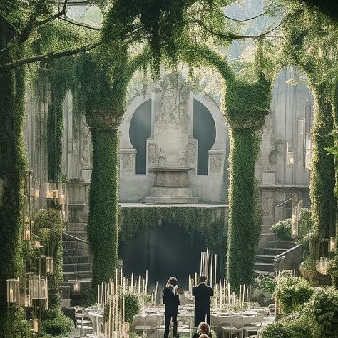 tinkertailor_art on Instagram: "✨ A romantic wedding in an abandoned castle🍃 #dreamywedding #aiwedding Ⓒ𝖼𝗈𝗉𝗒𝗋𝗂𝗀𝗁𝗍𝗌 𝖺𝗅𝗅 𝗋𝖾𝗌𝖾𝗋𝗏𝖾𝖽 𝖻𝗒 𝗍𝗂𝗇𝗄𝖾𝗋𝗍𝖺𝗂𝗅𝗈𝗋 . . . . . #aiartcommunity #aiart #aiartwork #setdesign #aiartists #midjourneyaiart #midjourneyartwork #designmidjourney #parametricarchitecture #midjourneygallery #destinationwedding #winterwedding #tinkertailorart #ai아트 #ai디자인" Ruins Wedding Decor, Ancient Ruins Wedding, Ruin Wedding, Castle Ruin Wedding, Castle Ruins Wedding, Castle Wedding Ceremony, Abandoned Castle Art, Ruined Castle, Drumtochty Castle Wedding