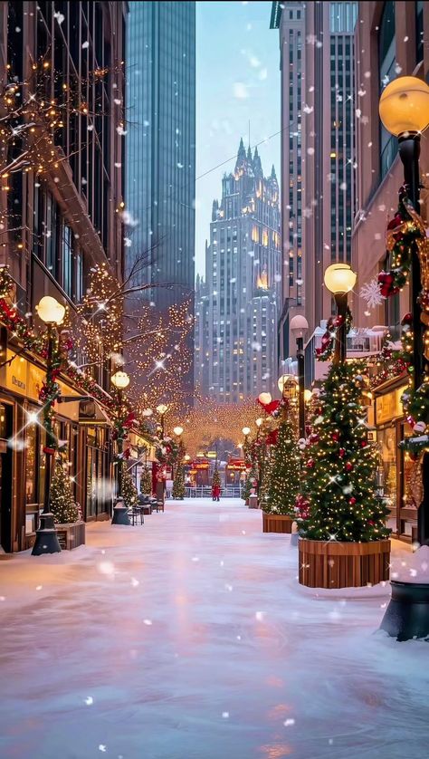 Christmas In Nyc Aesthetic, Christmas Tree Wallpaper Iphone, Chicago Christmas, Iphone Wallpaper Winter, Christmas Tree Wallpaper, Christmas Dreaming, Nyc Christmas, Christmas In The City, Christmas Clearance