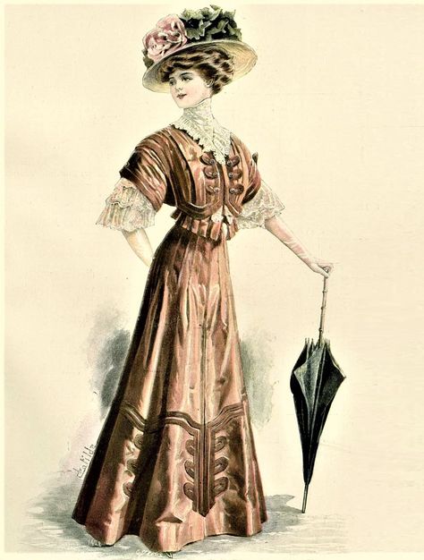 1912 Fashion Plate, 1907 Fashion, 1912 Fashion, 1909 Fashion, Edwardian Fashion Plates, Edwardian Era Fashion, 1899 Fashion, 1900s Fashion, 1910s Fashion