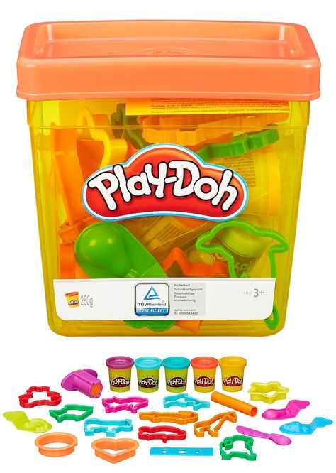 Amazon.com: Play-Doh Fun Tub: Toys & Games Play Doh Toys, Play Doh Fun, Play Dough Sets, Play Doh Kitchen, Tub Toys, Indoor Activities For Toddlers, Toy For Kids, Creative Skills, Toddler Learning