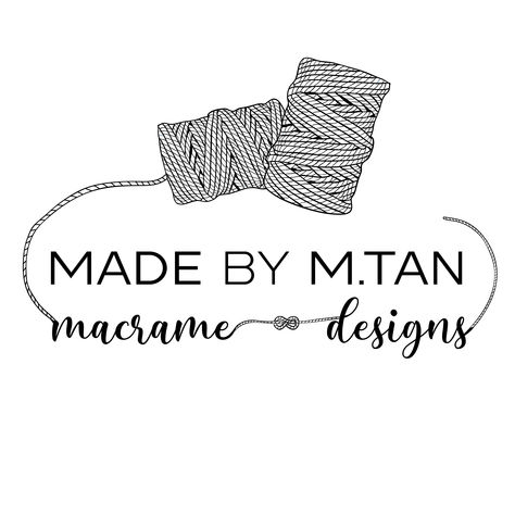 Macrame Logo, Macrame Ideas, Logo Design Creative, Creative Logo, Macrame Patterns, Sticker Art, Business Logo, Macrame, Logo Design