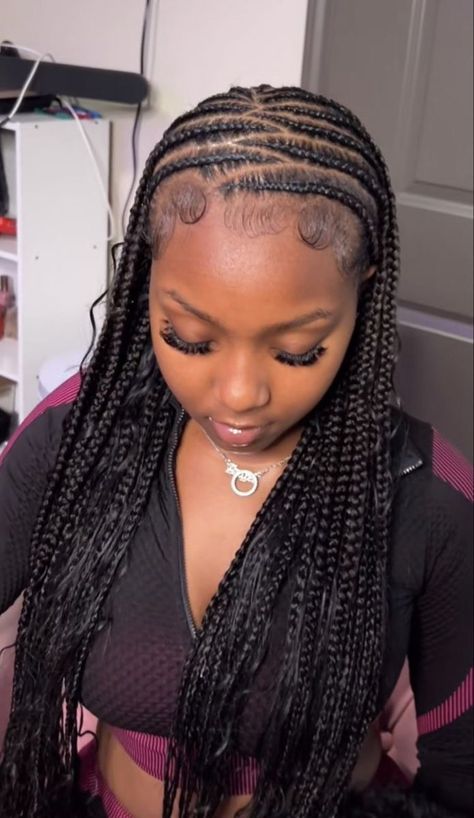 Whether you’re looking for a new way to style your own hair or seeking inspiration for a client, explore the top cornrow braid hairstyles. From classic styles to modern takes on the trend, there’s something for everyone. Twisted Hair, Braided Hairstyles For Black Women Cornrows, Cute Box Braids, Quick Natural Hair Styles, Girl Braided Hairstyles, Cute Braided Hairstyles, Box Braids Hairstyles For Black Women, Cute Box Braids Hairstyles, Braided Cornrow Hairstyles